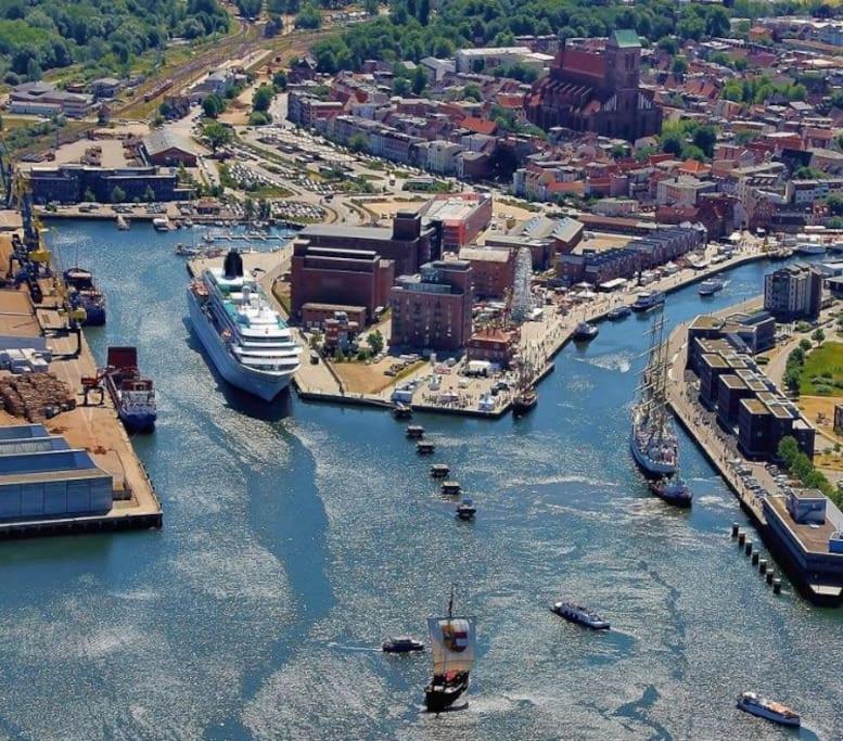Historischer Ohlerich Speicher Hafen Wismar Ap.18 エクステリア 写真